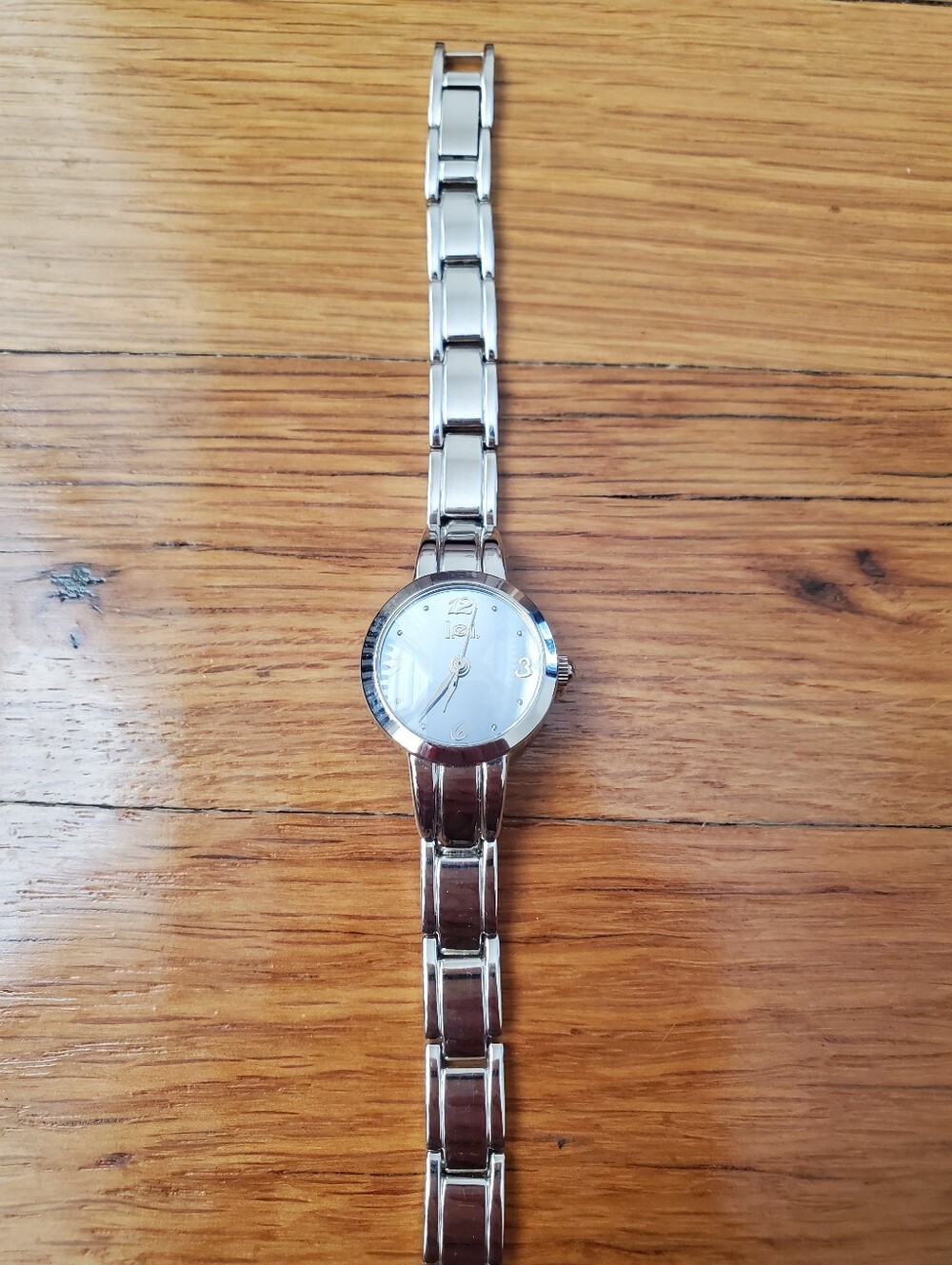 Lei Polished Silver-Tone Women's Bracelet Watch
